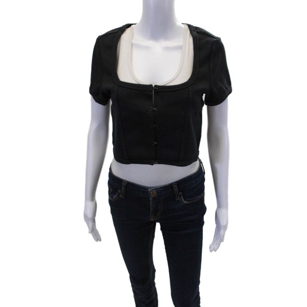 ABRAND Womens Angel Top - Black Size XL